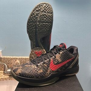Nike Kobe Protro 6 Italian Camo Red Size 12 New